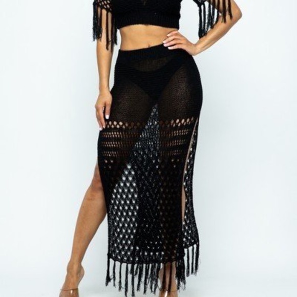 knit crochet cover up Beach party Wear - Picture 5 of 11